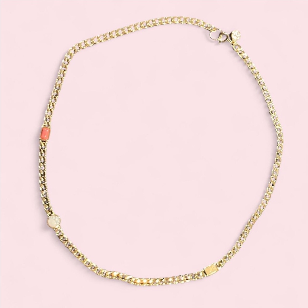 NWOT Gorjana Elegant Gold Chain Necklace with Multicolor Accents